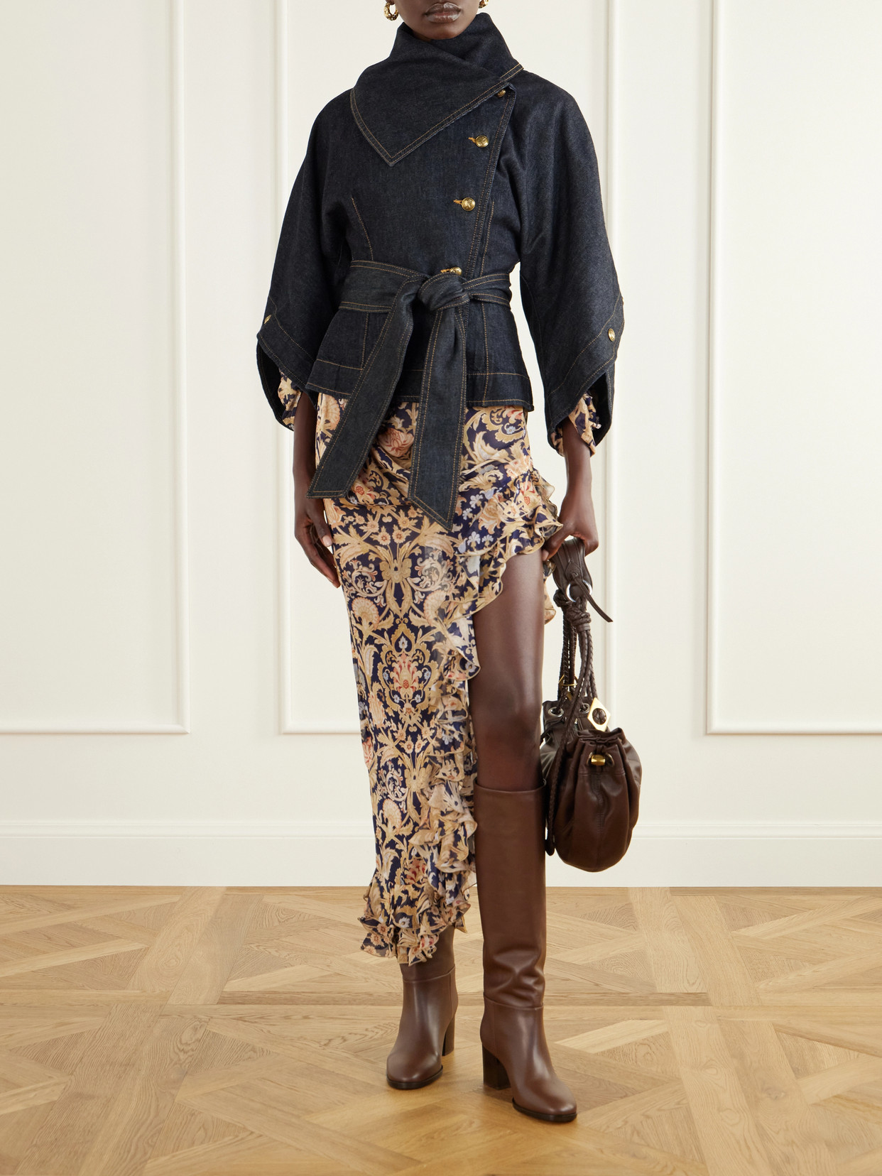 Valiant Belted Denim Jacket