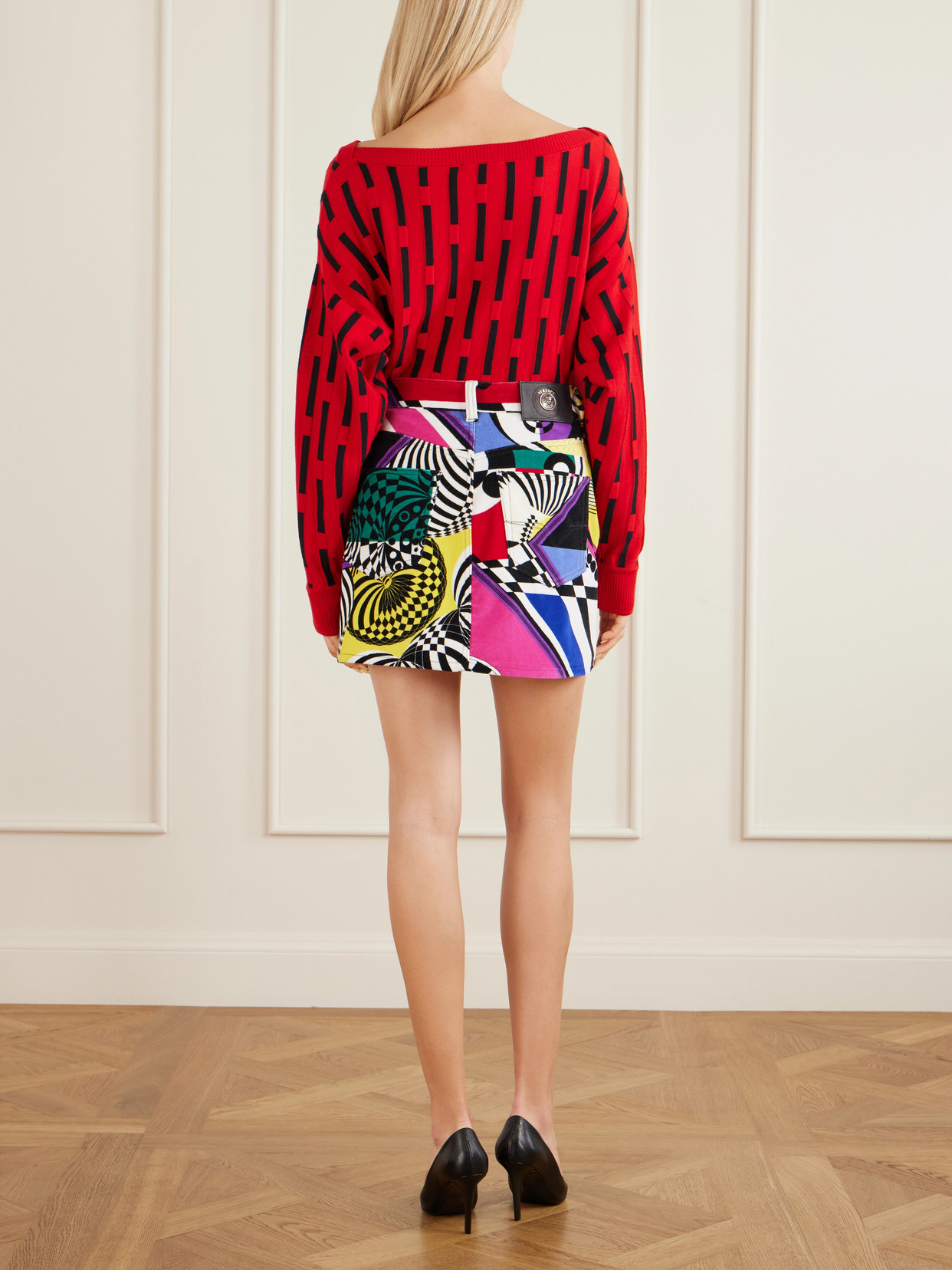Printed Cotton-Velvet Mini