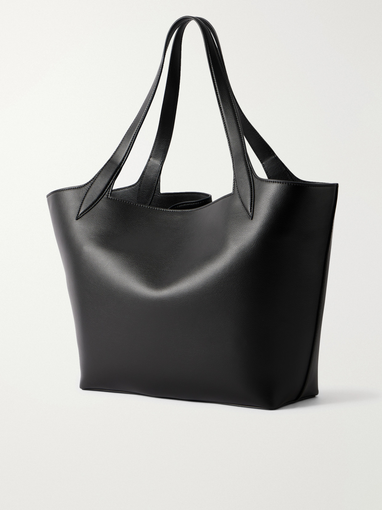 Belted Leather Tote