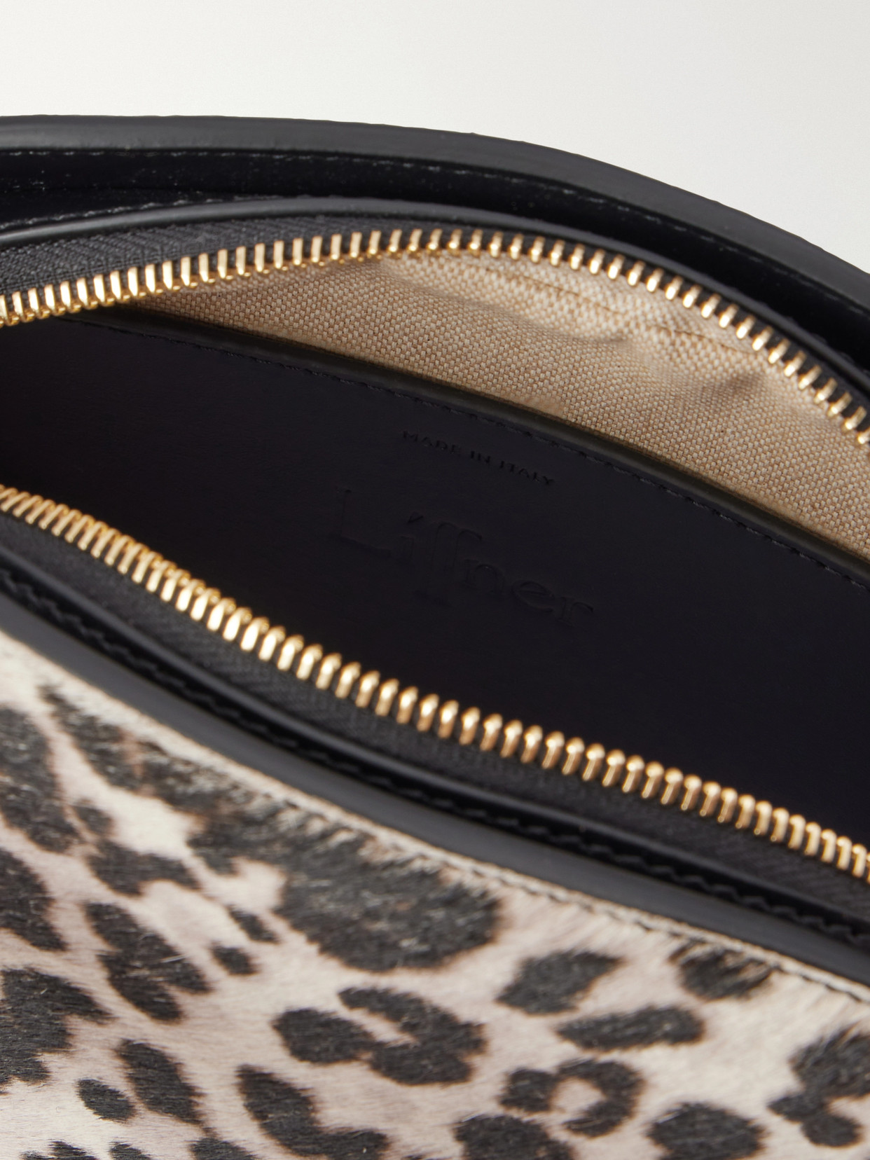 Tassel Animal-Print Calf-Hair Shoulder Bag