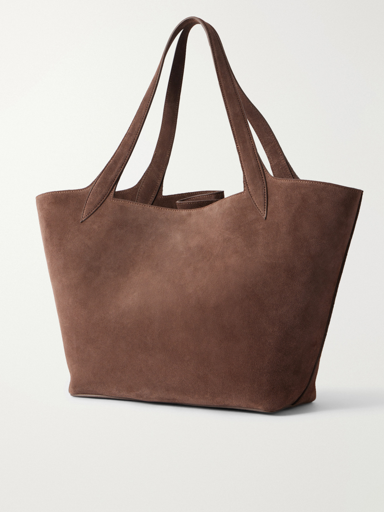Belted Suede Tote