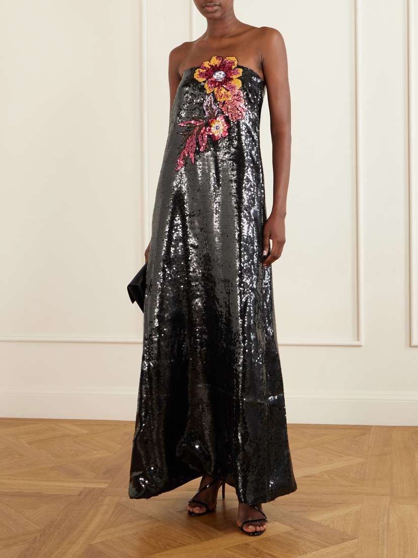 Dima Ayad Sequined Organza Gown | Thumbnail 2 Dima Ayad Sequined Organza Gown | Thumbnail 2