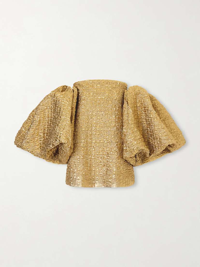 Dima Ayad Cloqué Blouse