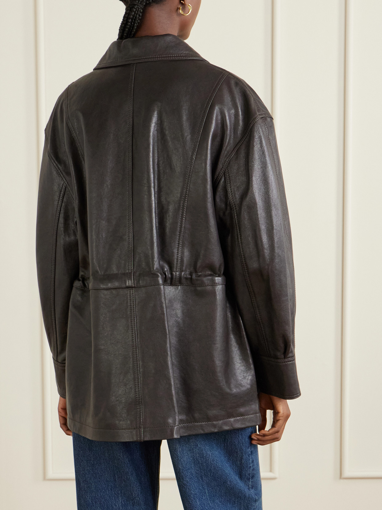 Arma Leather Jacket In Brown