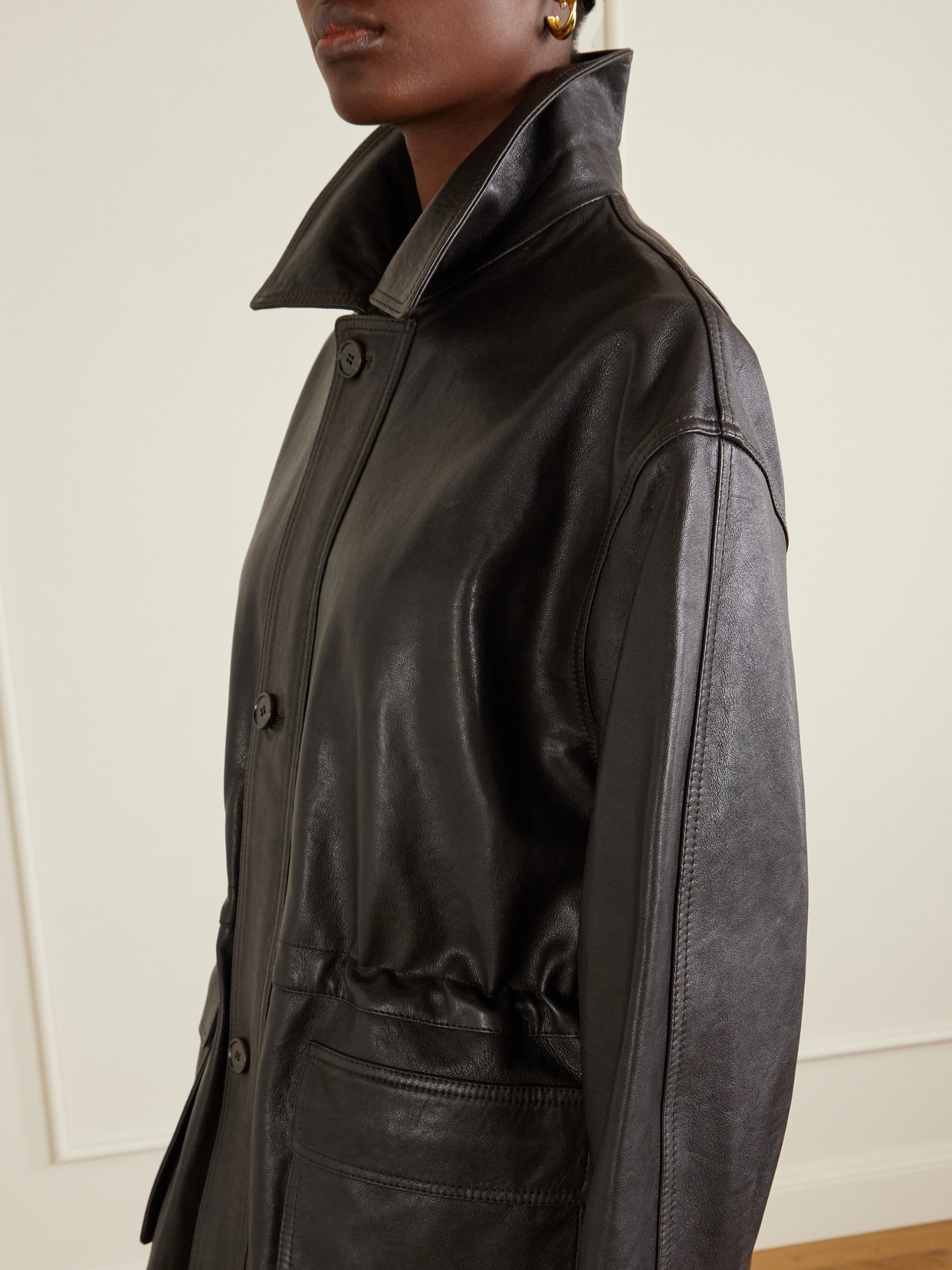 Arma Leather Jacket In Brown