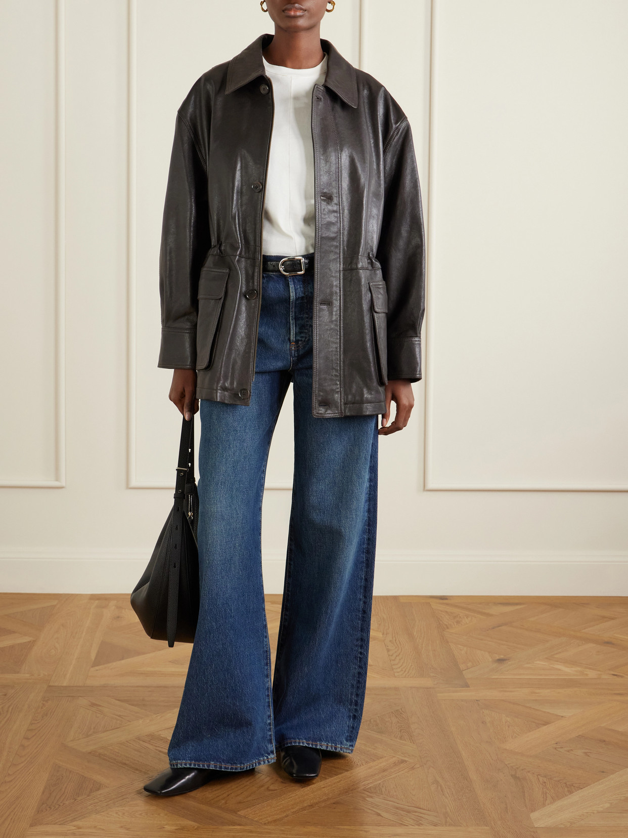 Arma Leather Jacket In Brown