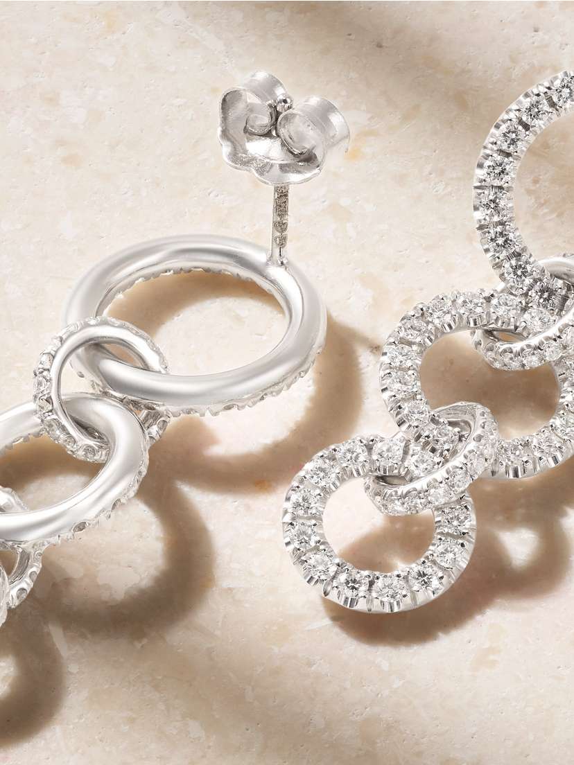 Spinelli Kilcollin Talan Blanc 18-karat White Gold Diamond Earrings | Thumbnail 3 Spinelli Kilcollin Talan Blanc 18-karat White Gold Diamond Earrings | Thumbnail 3