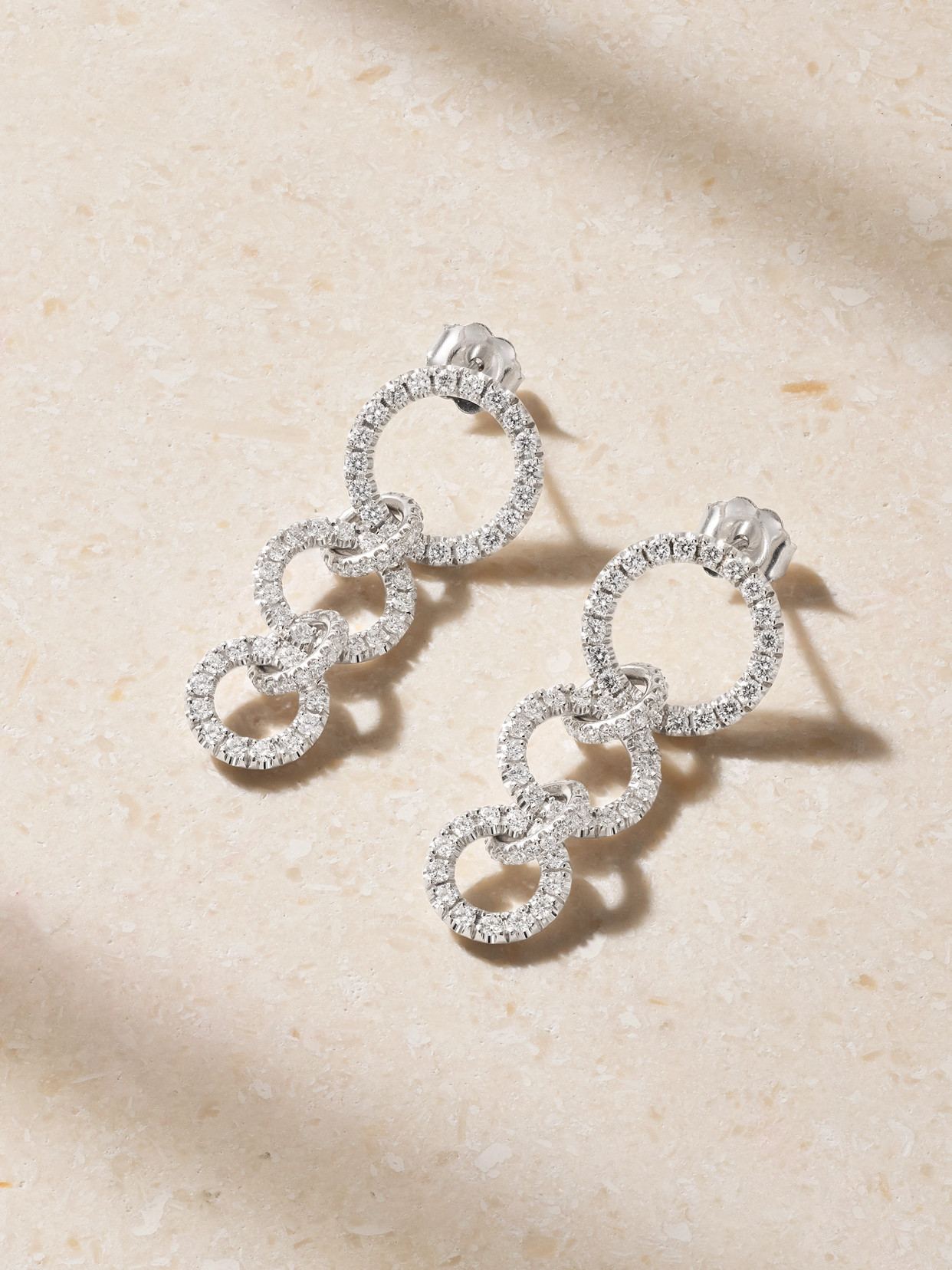 Spinelli Kilcollin Talan Blanc 18-karat White Gold Diamond Earrings