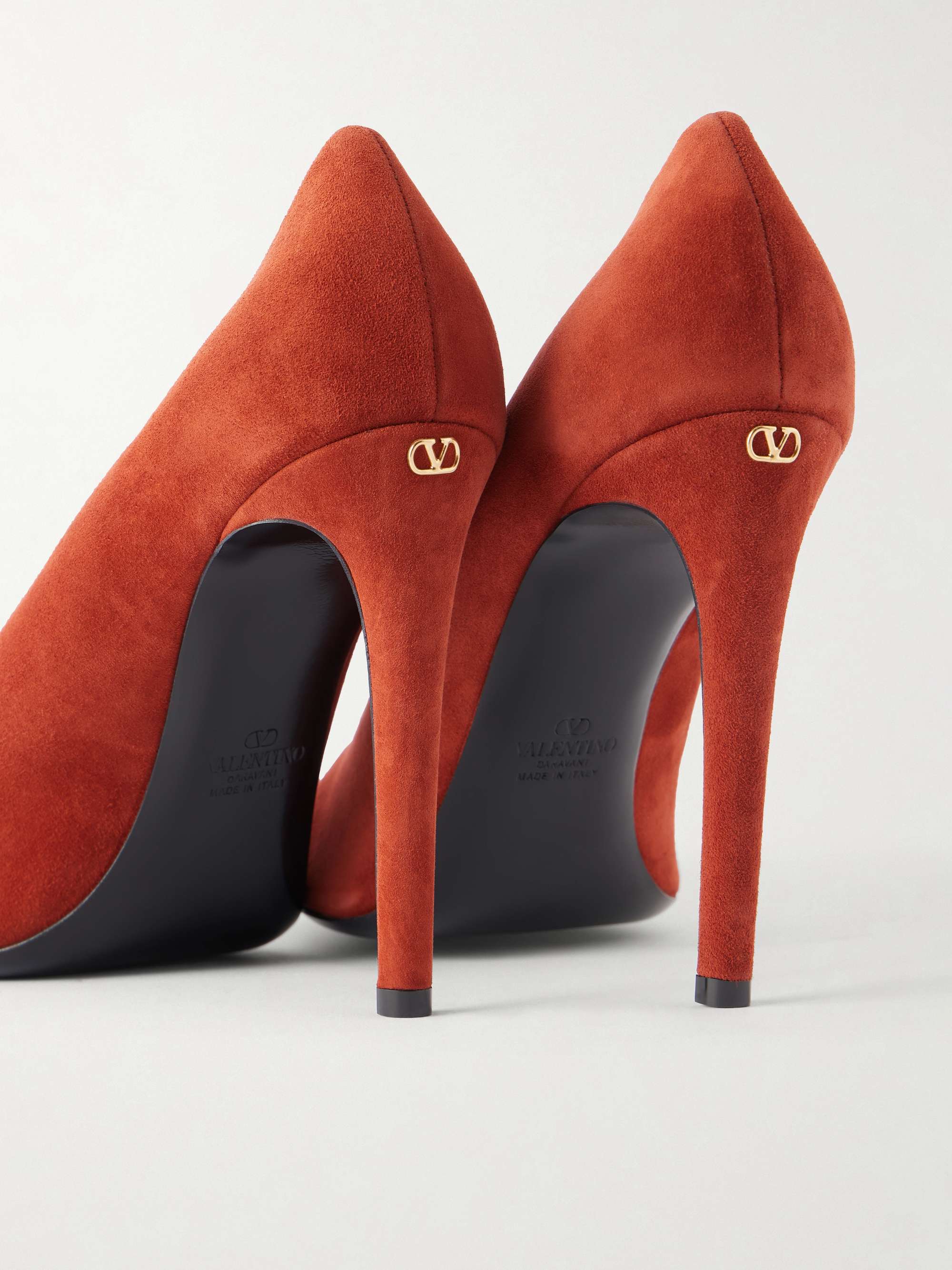 靴 VALENTINO GARAVANI 34 VALENTINO GARAVANI Révélé PVC-trimmed suede sandals | NET-A-PORTER