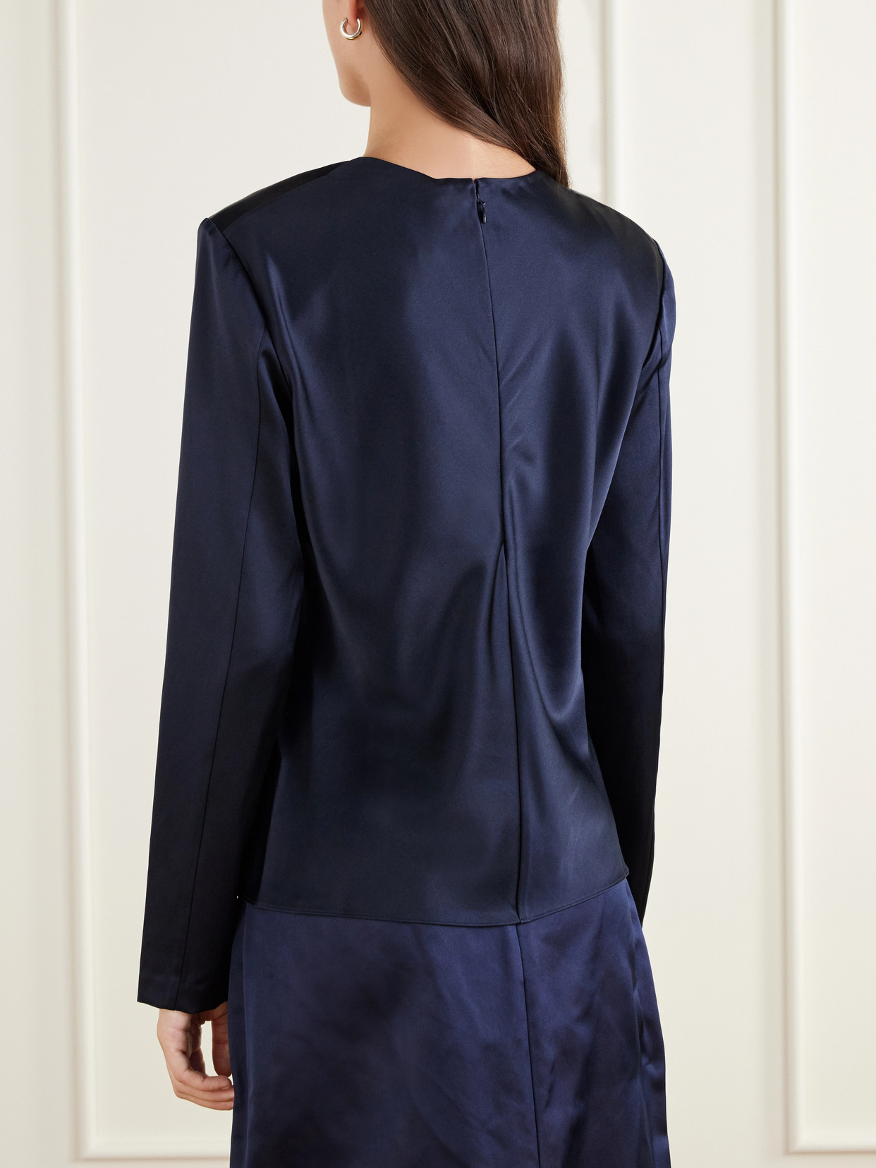 Ruth Silk-Satin Blouse