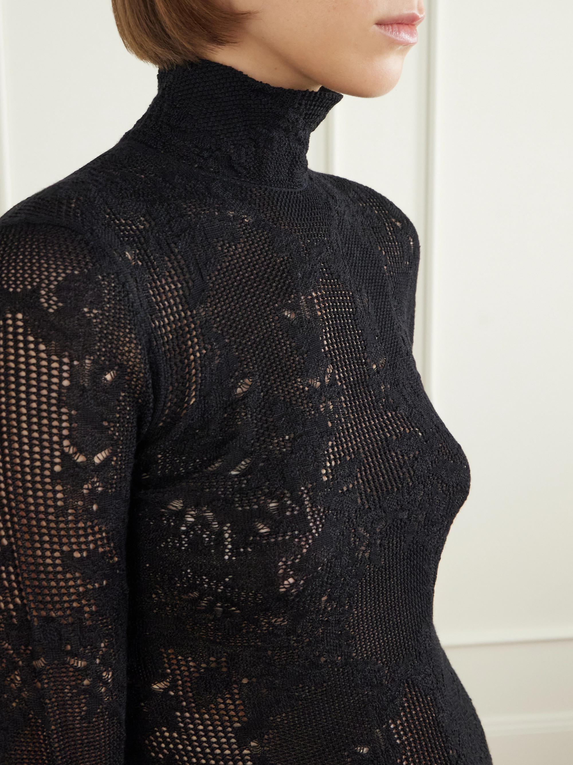 Gabriela Hearst Waite crochet-knit silk and wool-blend top