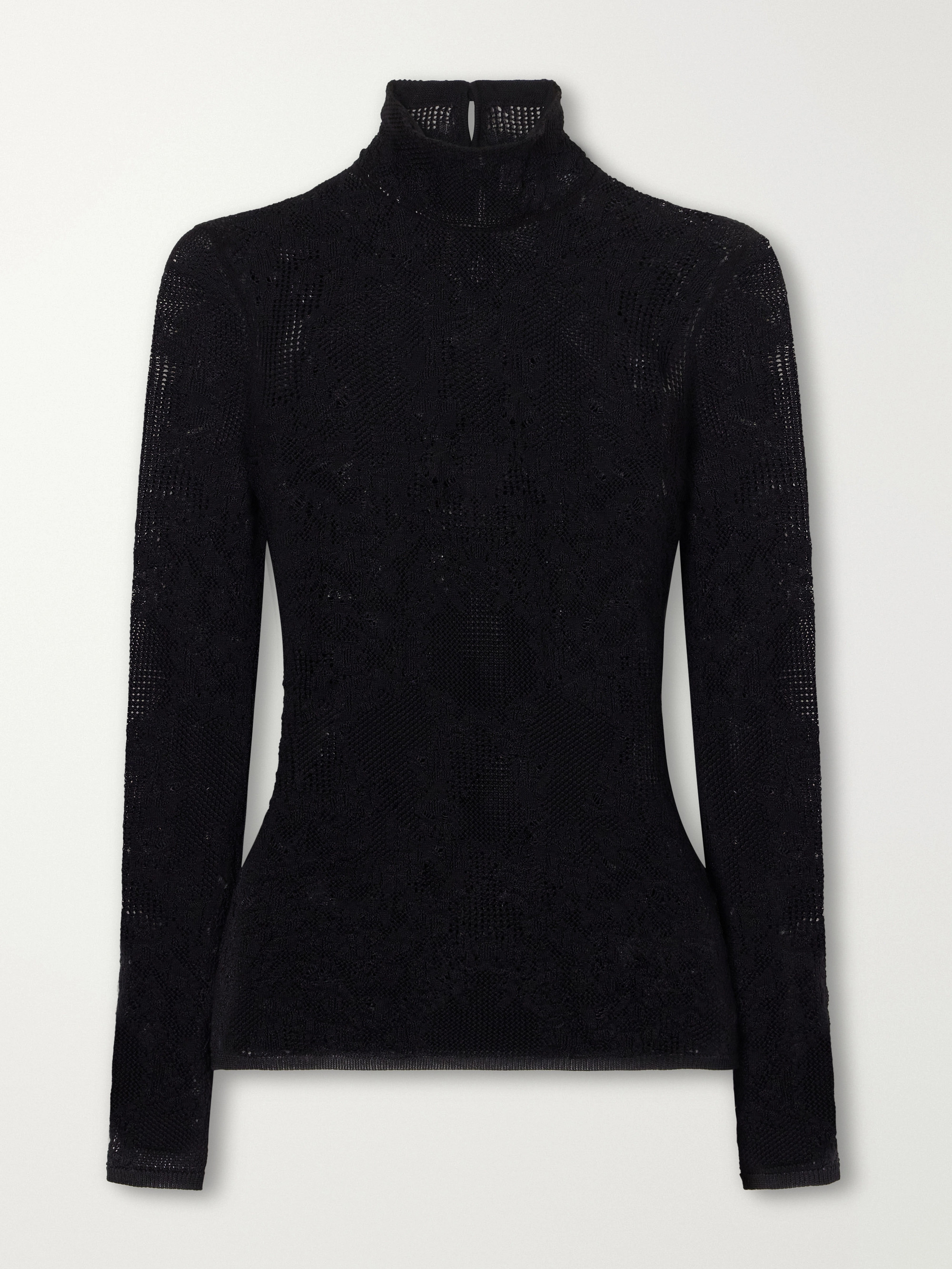 Gabriela Hearst Waite crochet-knit silk and wool-blend top