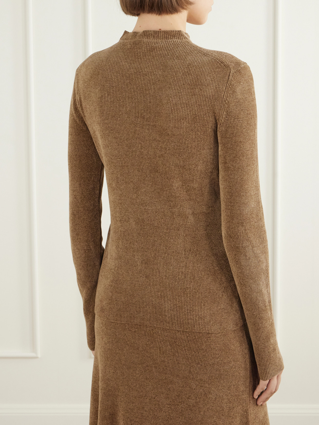 Ribbed Silk Sweater