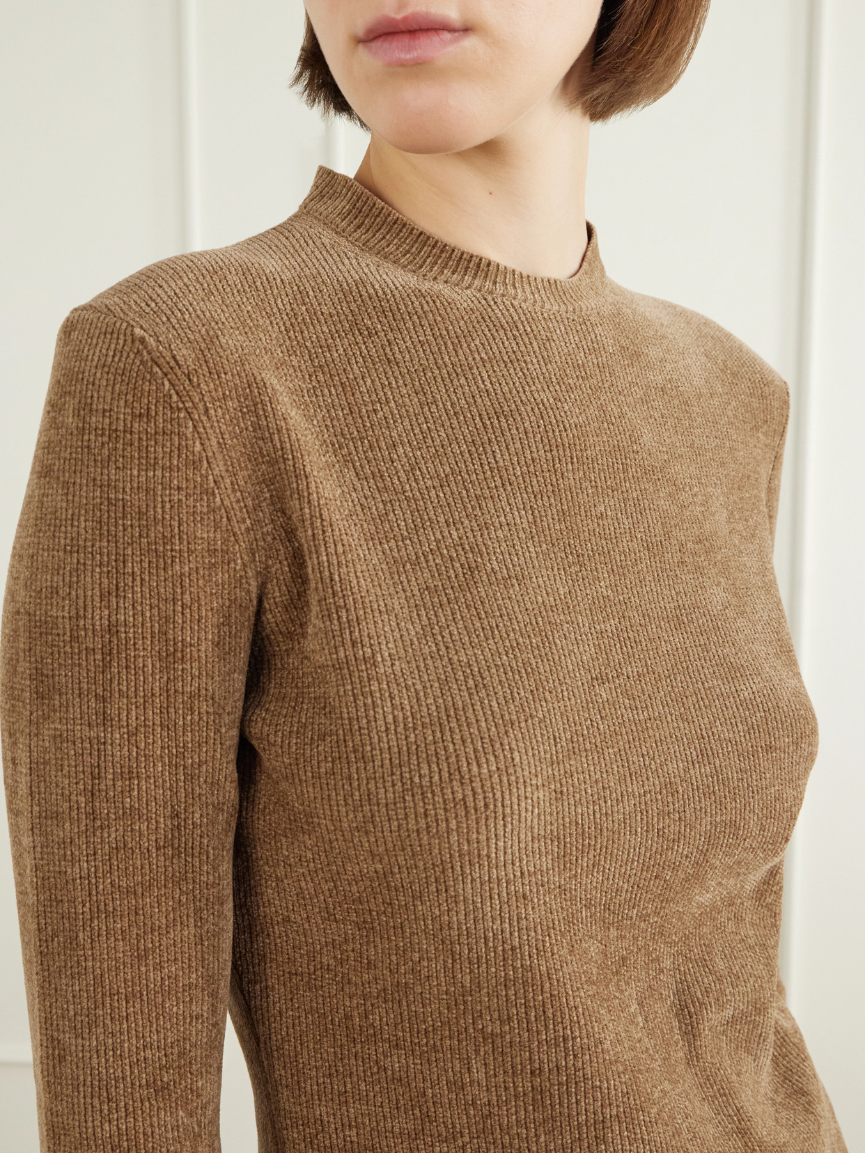 Ribbed Silk Sweater