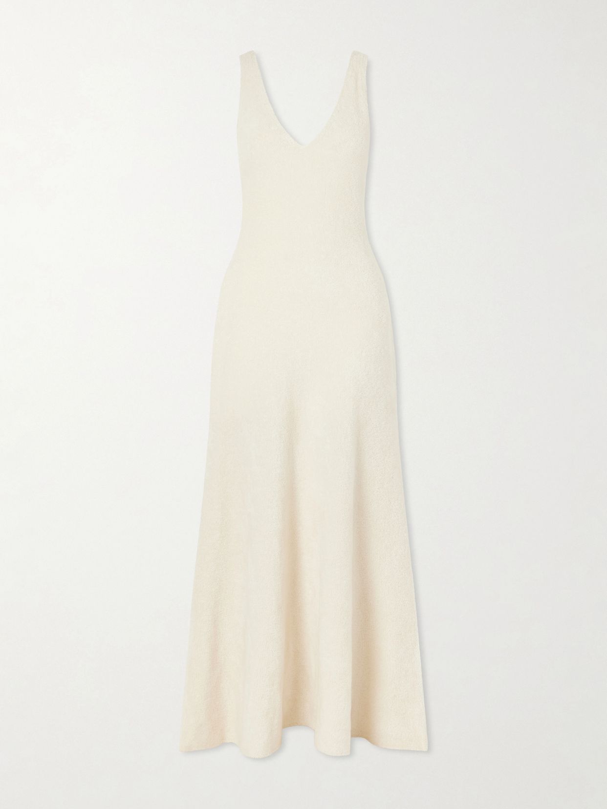 Lady Hall plush-effect cashmere and silk-blend maxi dress