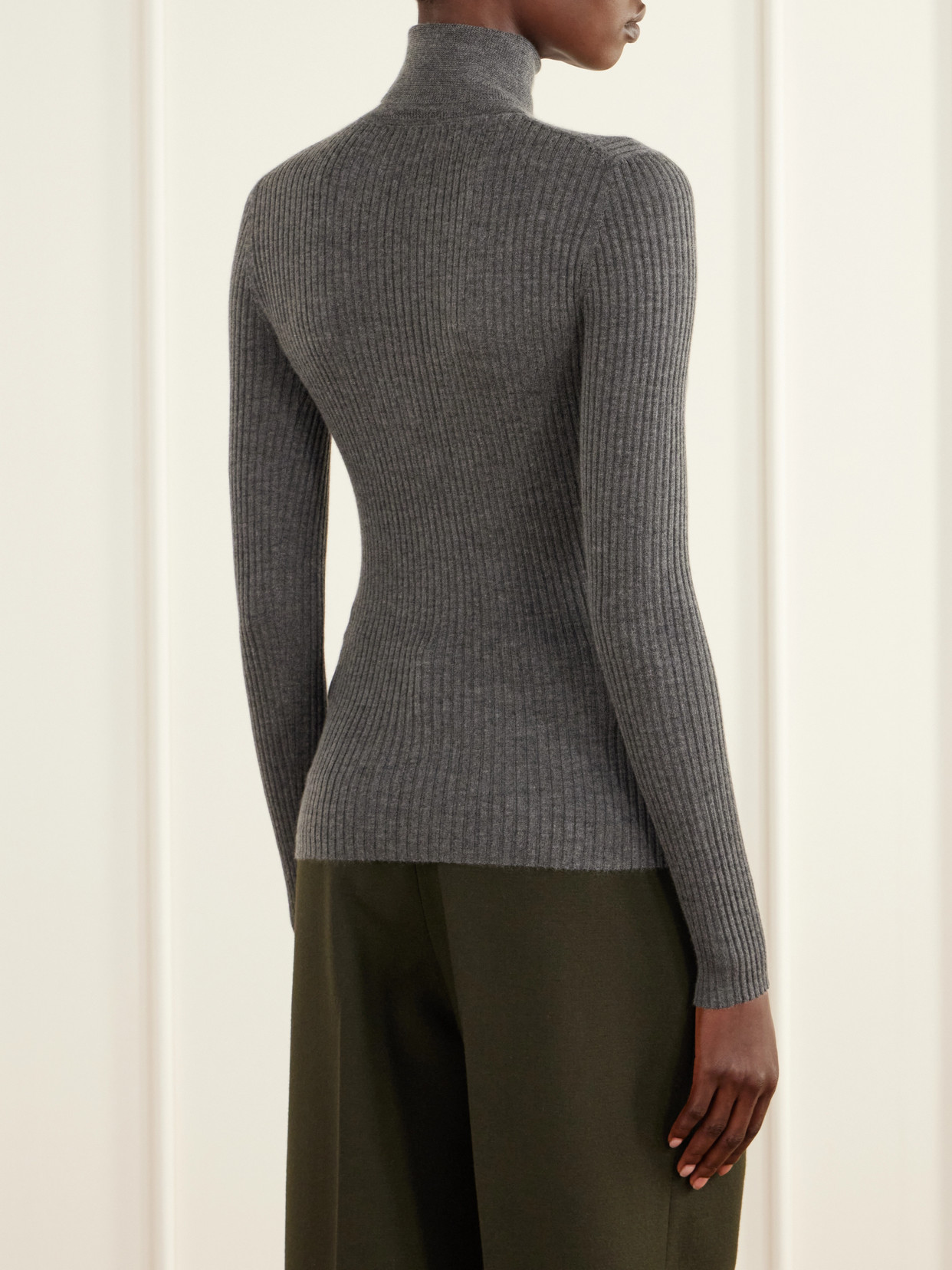 Peppe Ribbed Cashmere-Blend Sweater