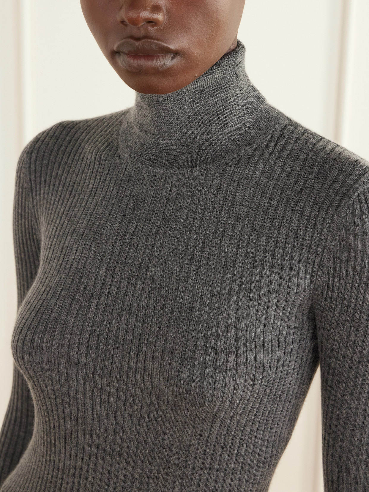 Peppe Ribbed Cashmere-Blend Sweater