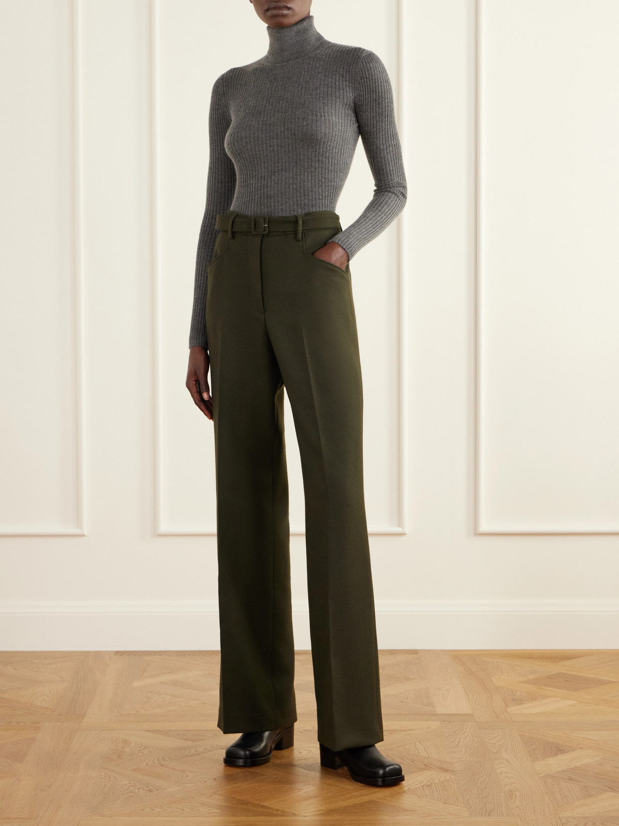 Peppe Ribbed Cashmere-Blend Sweater