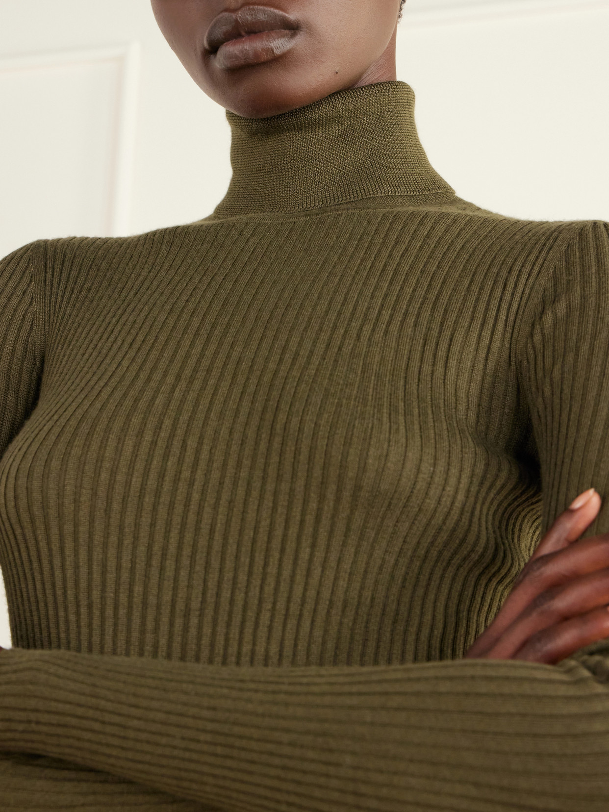 Peppe Ribbed Cashmere-Blend Sweater