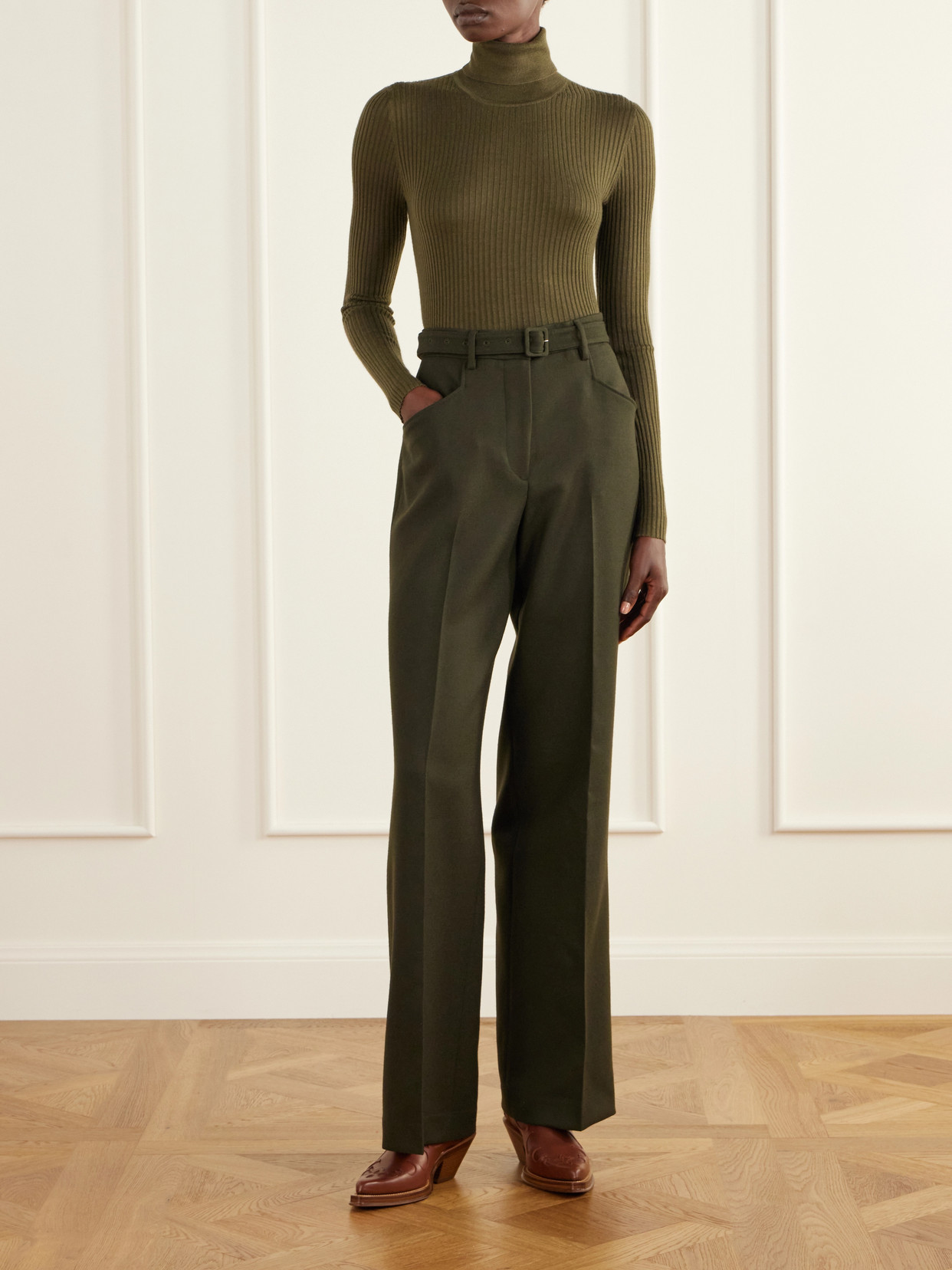 Peppe Ribbed Cashmere-Blend Sweater