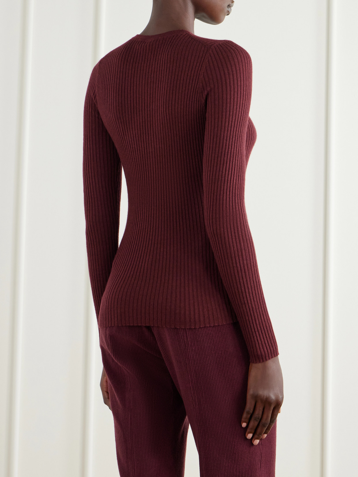 Browning Ribbed Wool And Silk-Blend Sweater