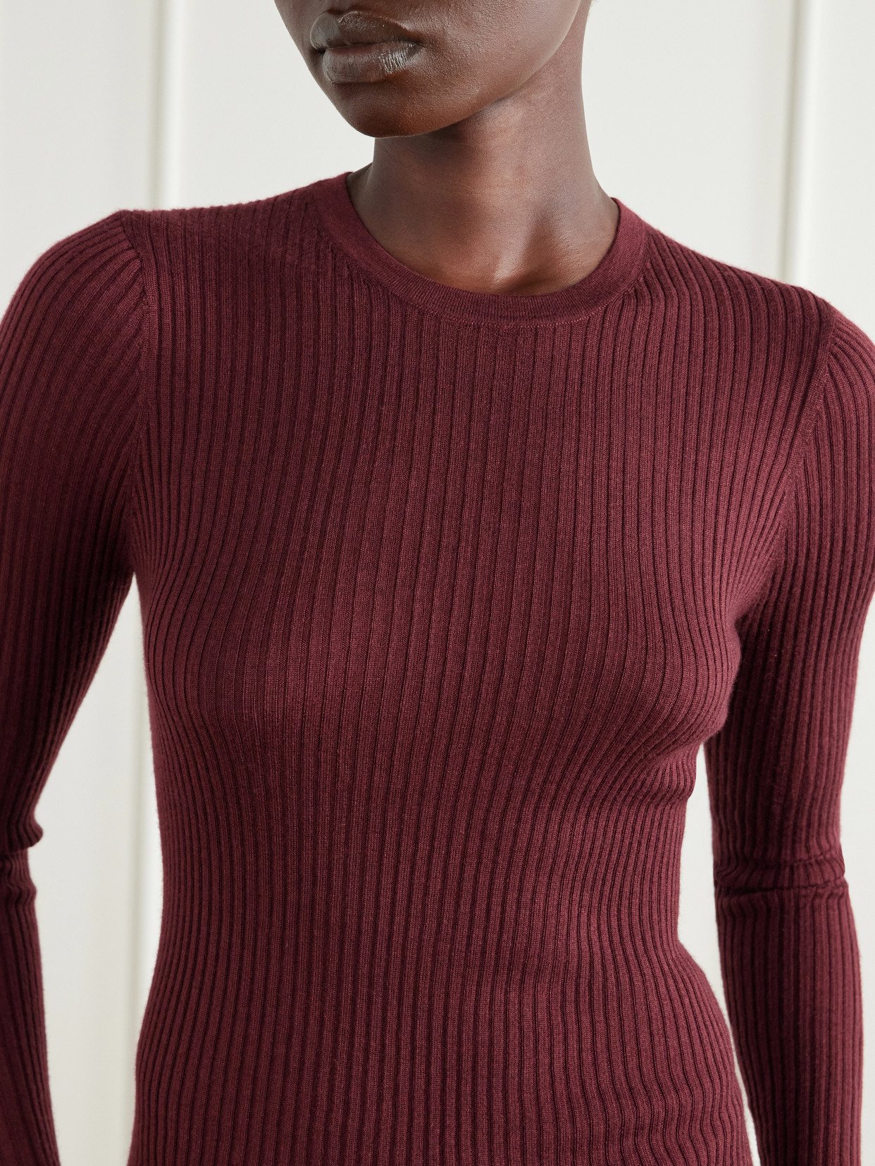 Browning Ribbed Wool And Silk-Blend Sweater