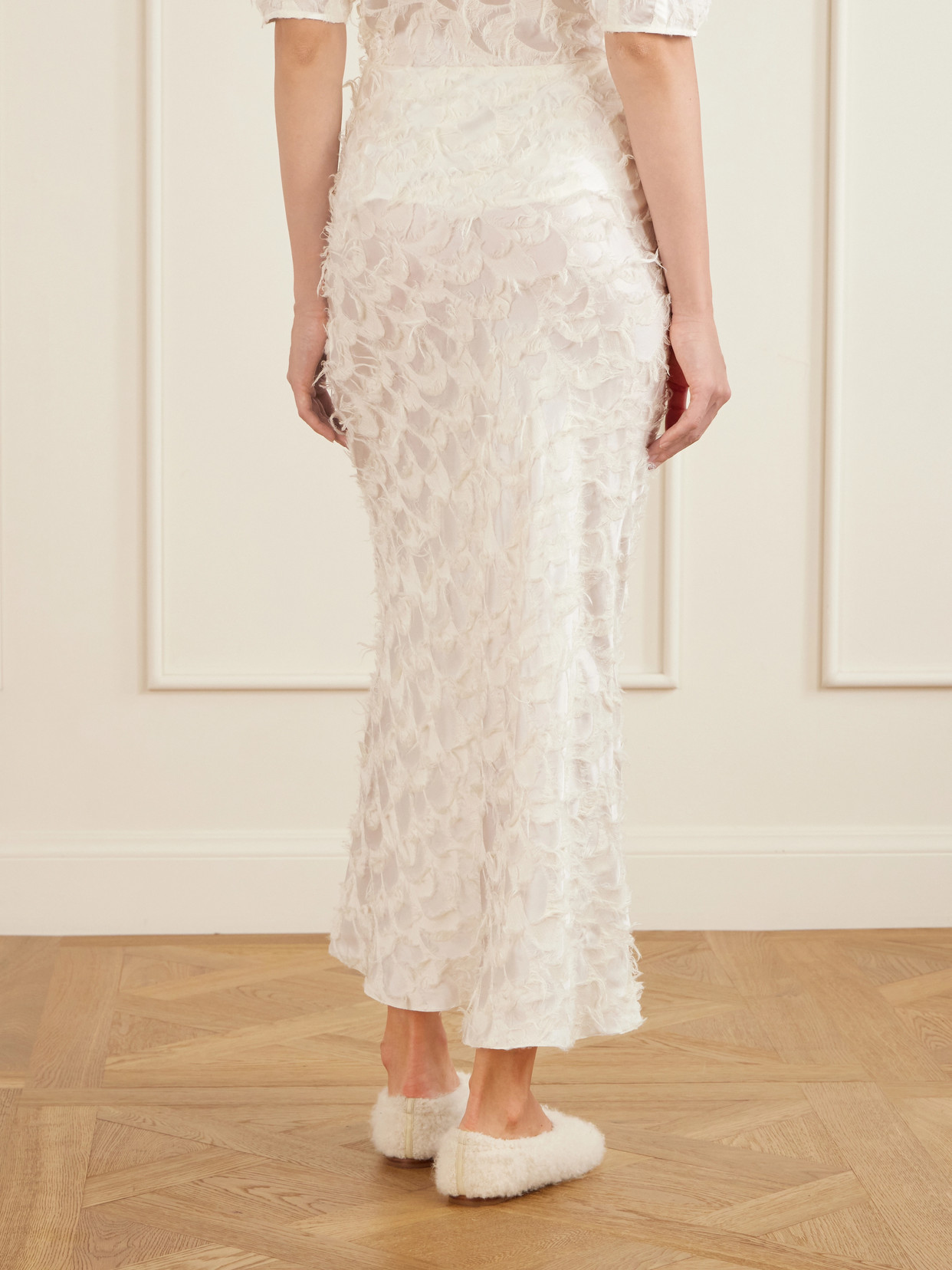 Frei Fil Coupè Silk And Wool-Blend Maxi