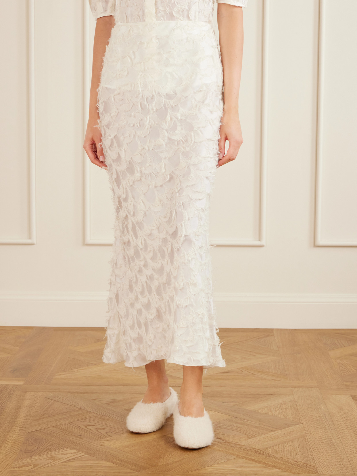 Frei Fil Coupè Silk And Wool-Blend Maxi