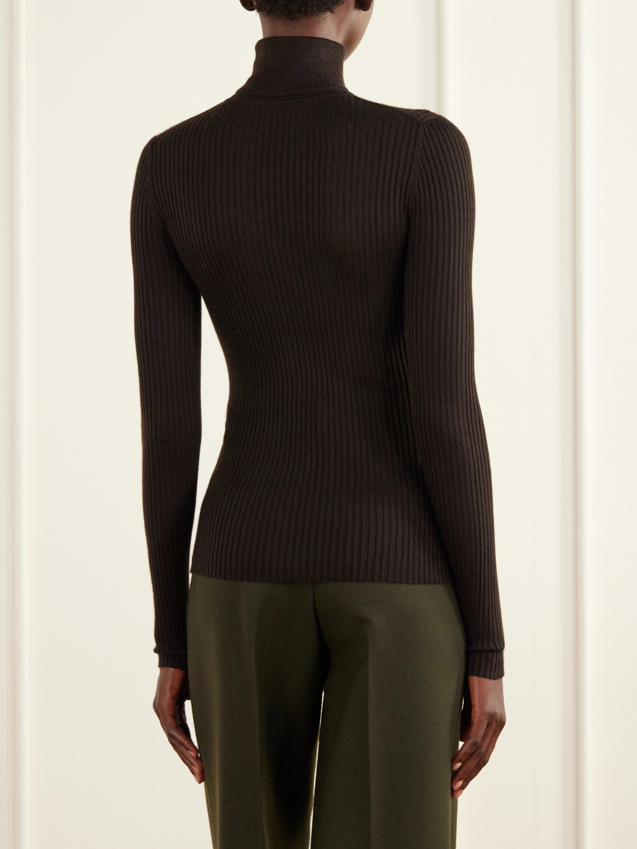 Peppe Ribbed Cashmere-Blend Sweater