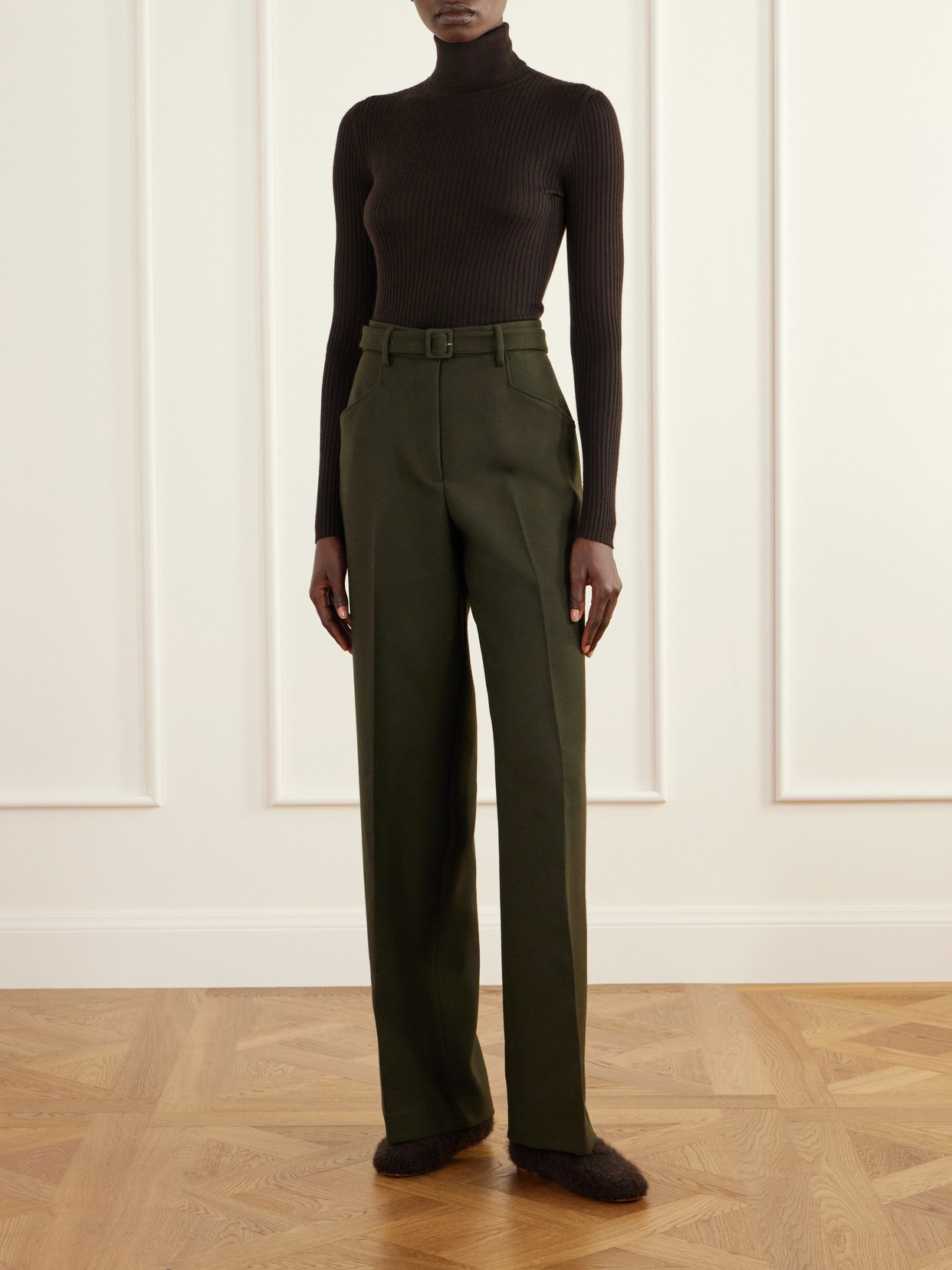Peppe Ribbed Cashmere-Blend Sweater