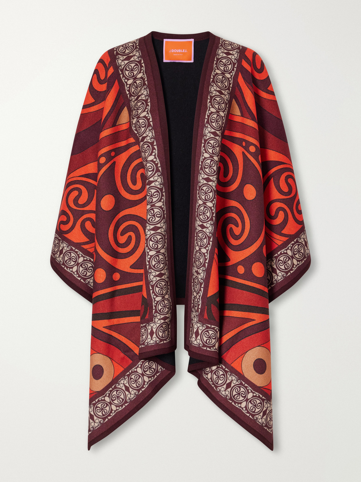 Soul Printed Virgin Wool-Flannel Cape