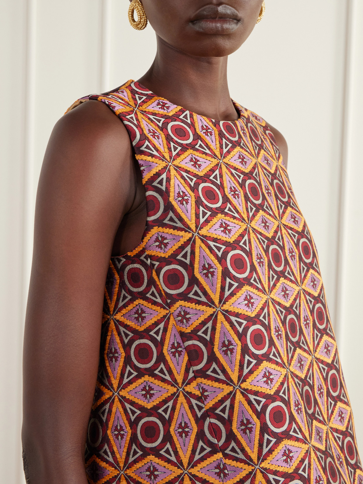 La Scala Jacquard-Twill Top