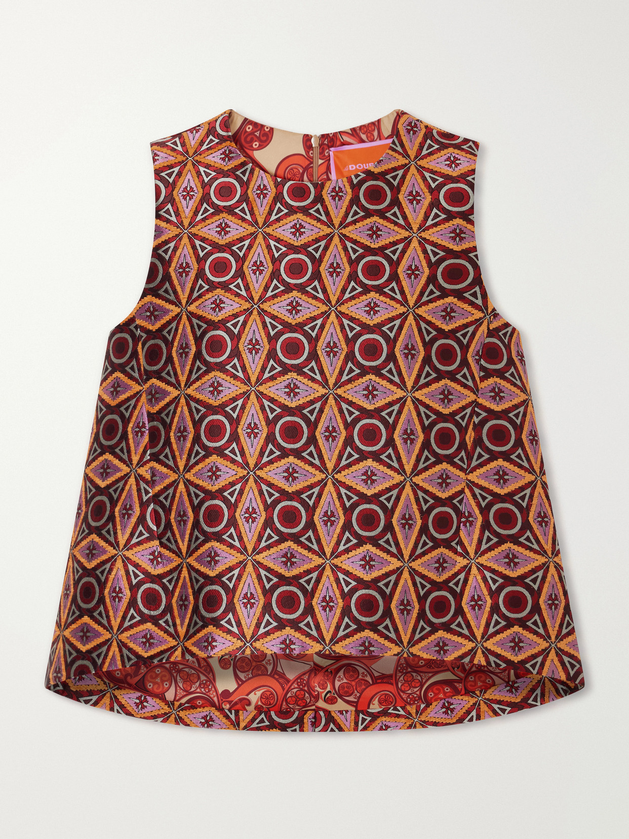 La Scala Jacquard-Twill Top