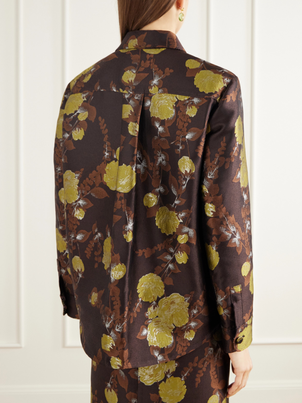 Better Than Your Boyfriend'S Floral-Jacquard Twill Jacket