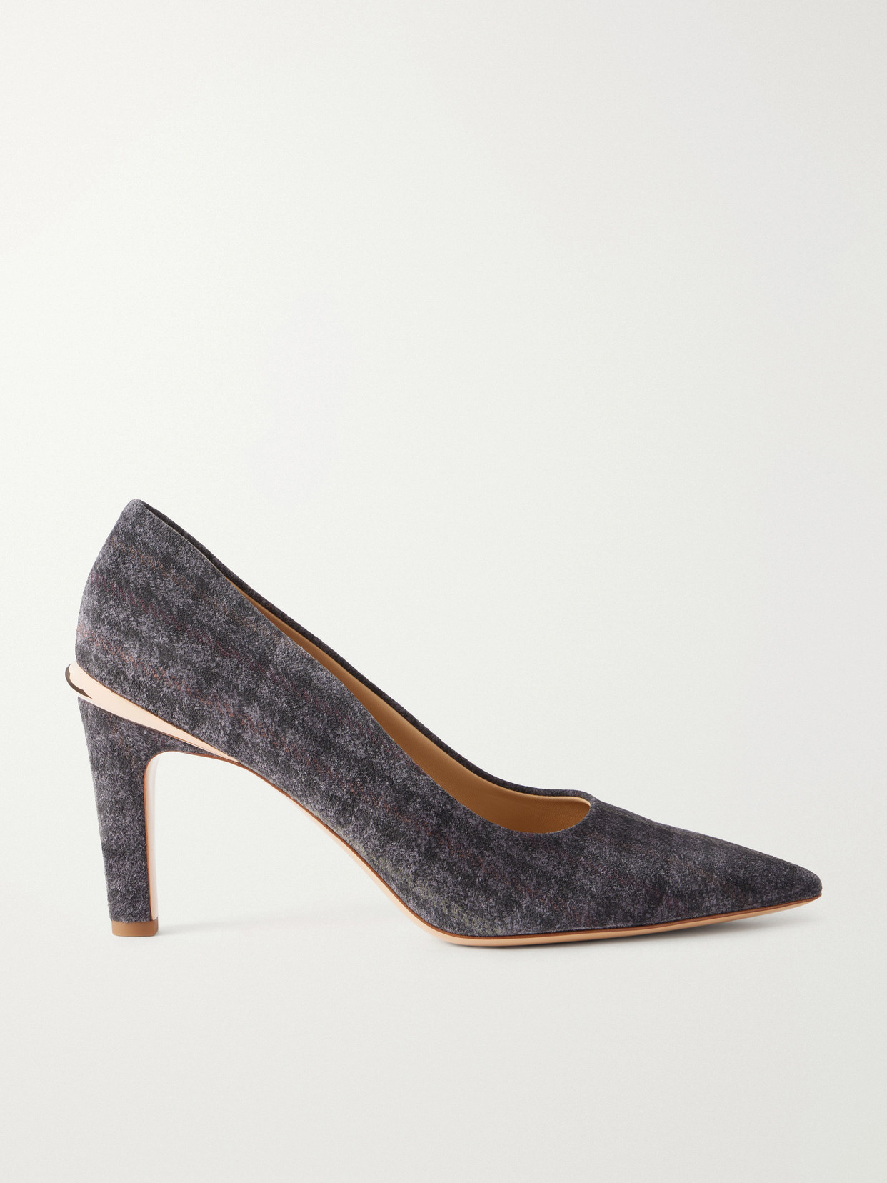 Edwina 75 Printed Houndstooth Pumps