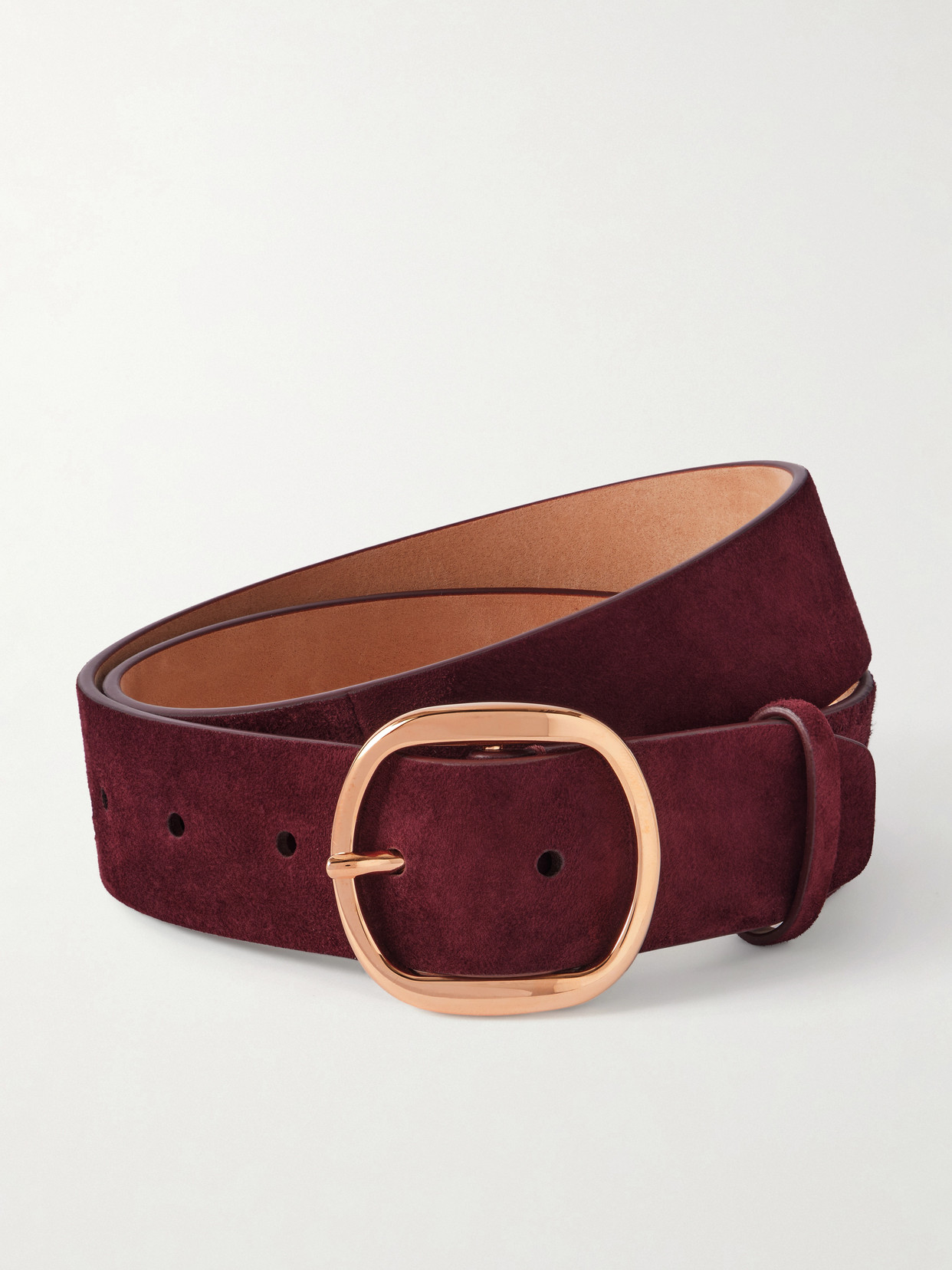 Gabriela Hearst Elster Leather Belt In Gold