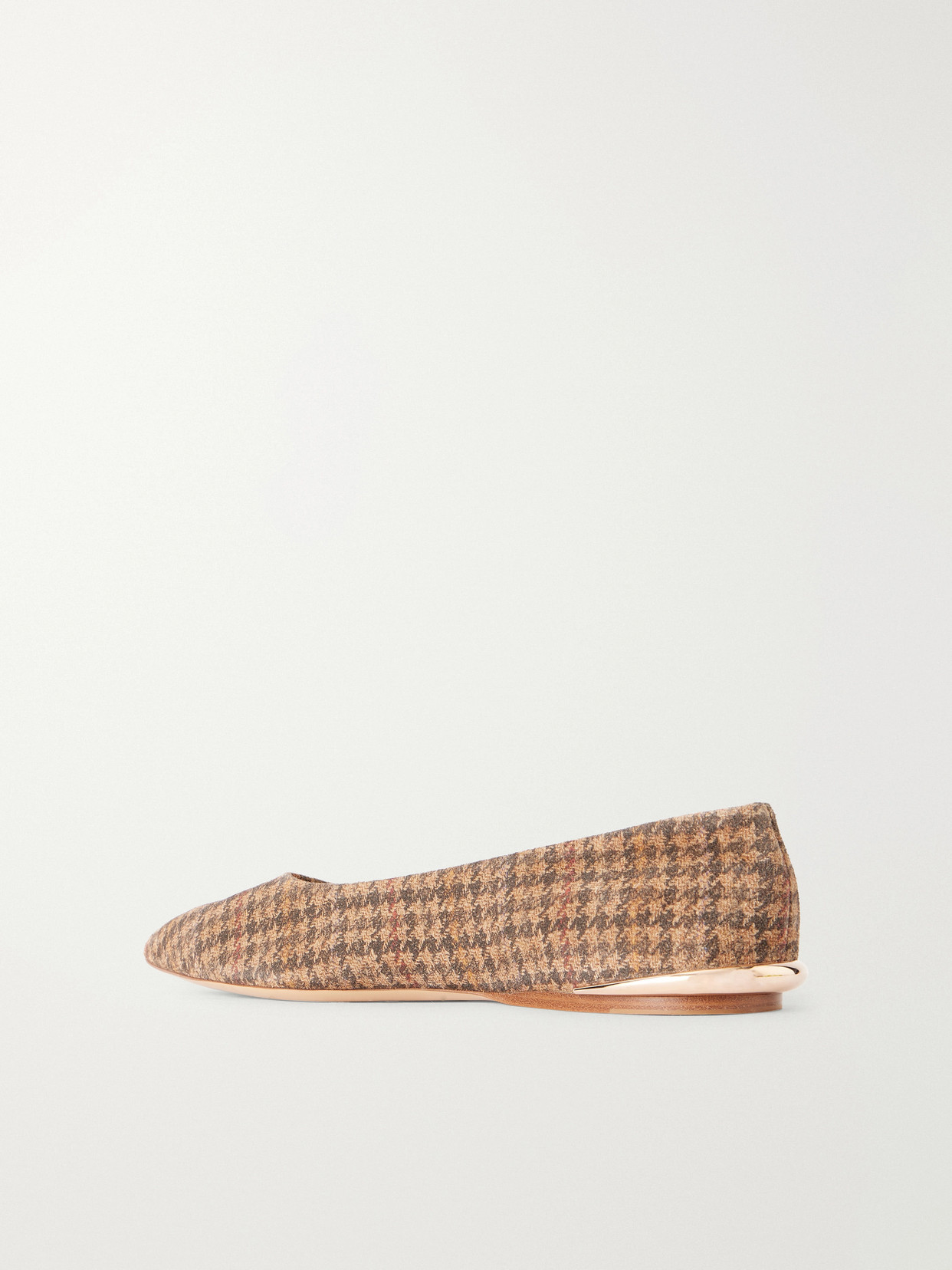 Fleur Printed Houndstooth Flats