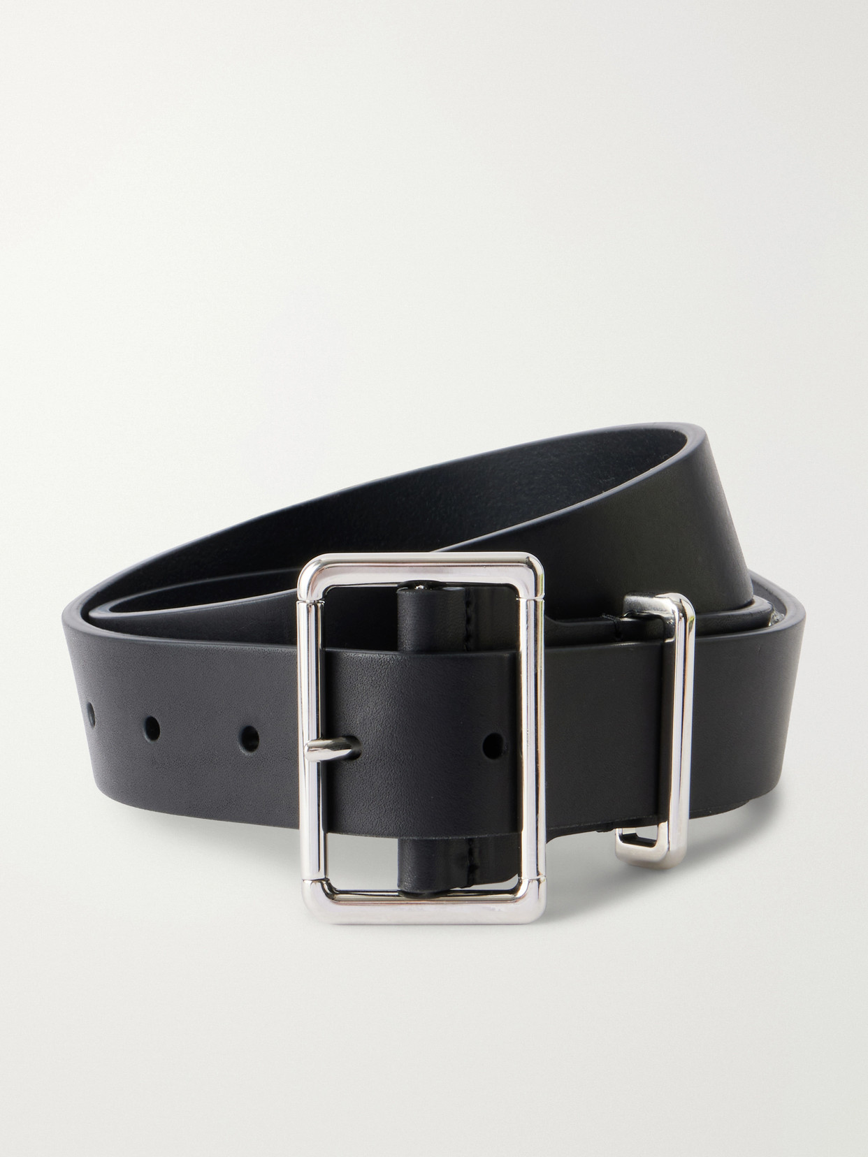 Gabriela Hearst Marlene Embellished Leather Belt In Black