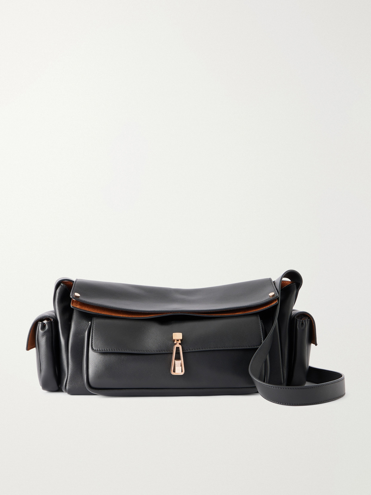 Gabriela Hearst Jebb Leather Shoulder Bag In Black