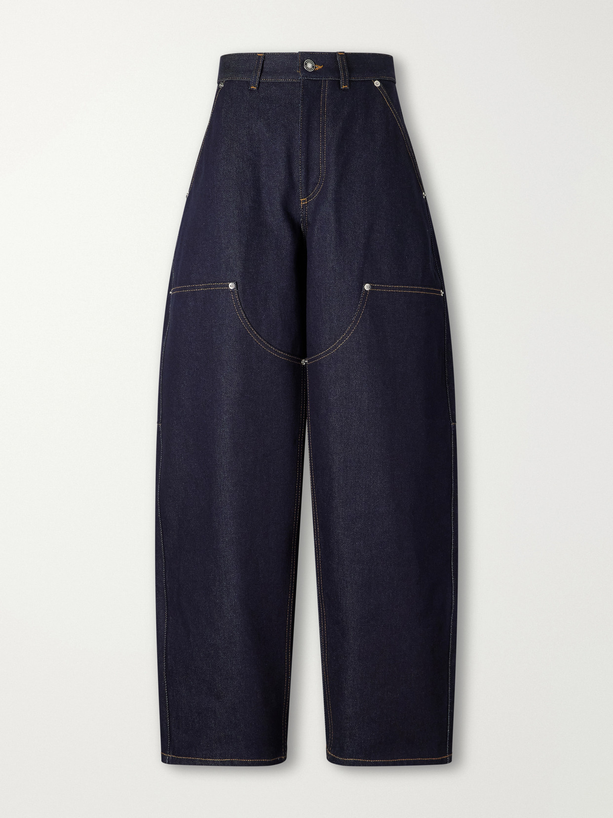 Givenchy Rialto Mid-rise Wide-leg Jeans In Blue