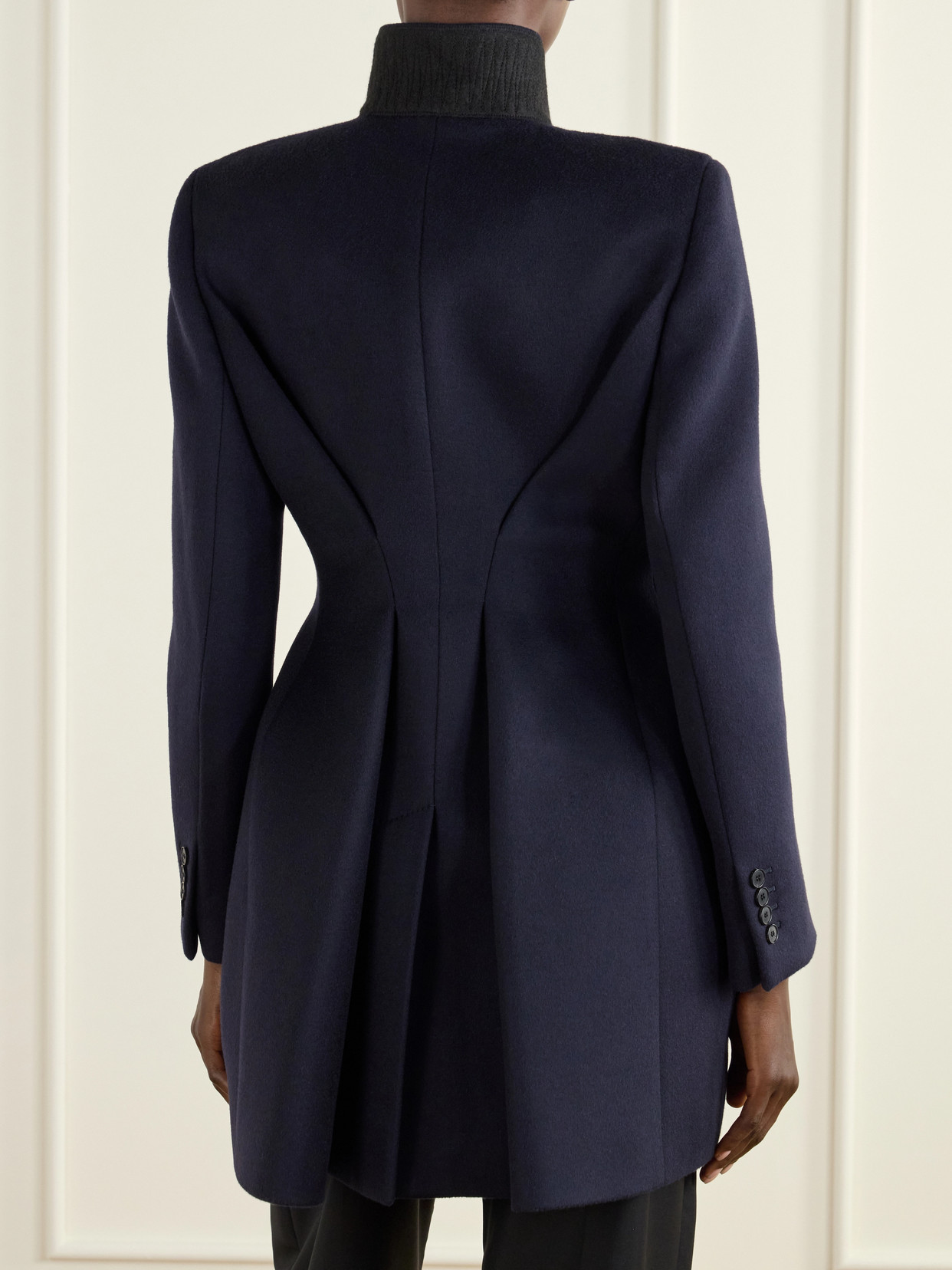 And Cashmere-Blend Double-Breasted Coat