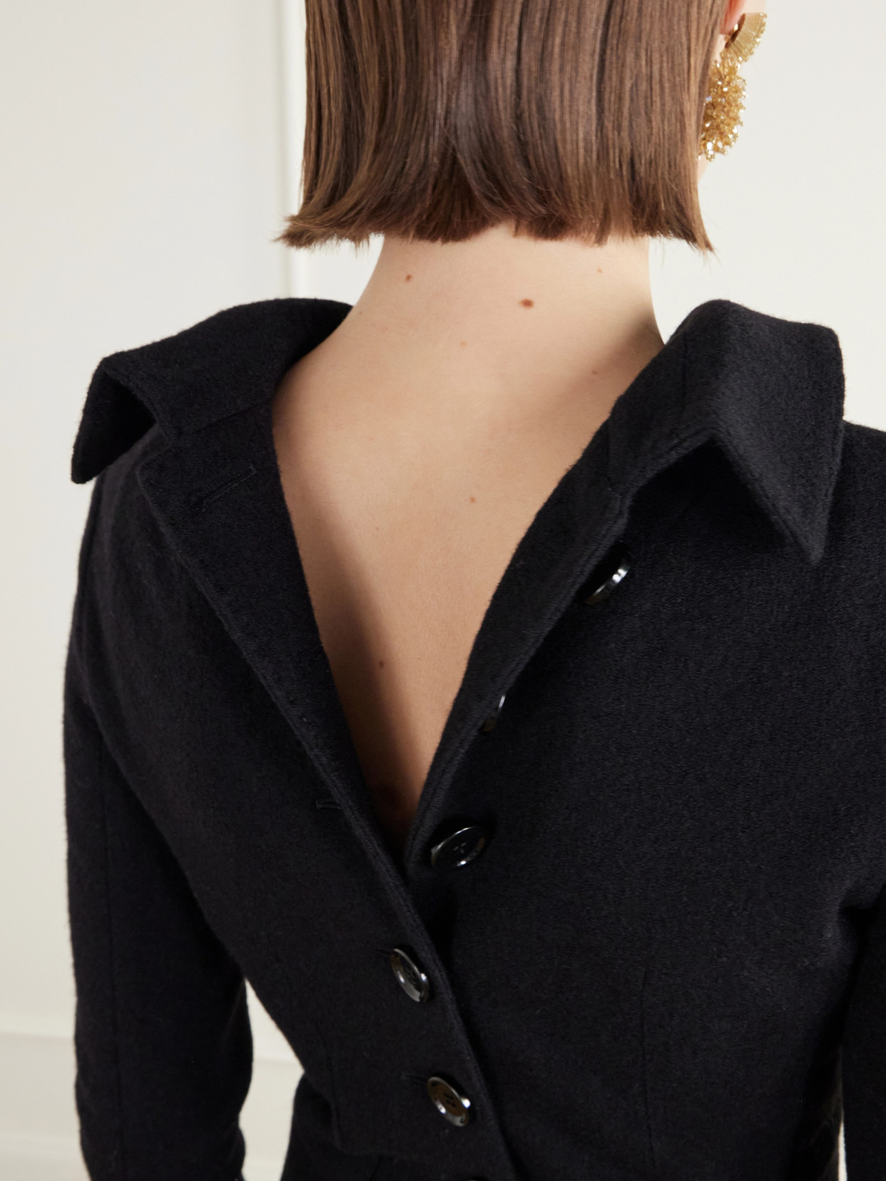 Darted Wool-Felt Jacket