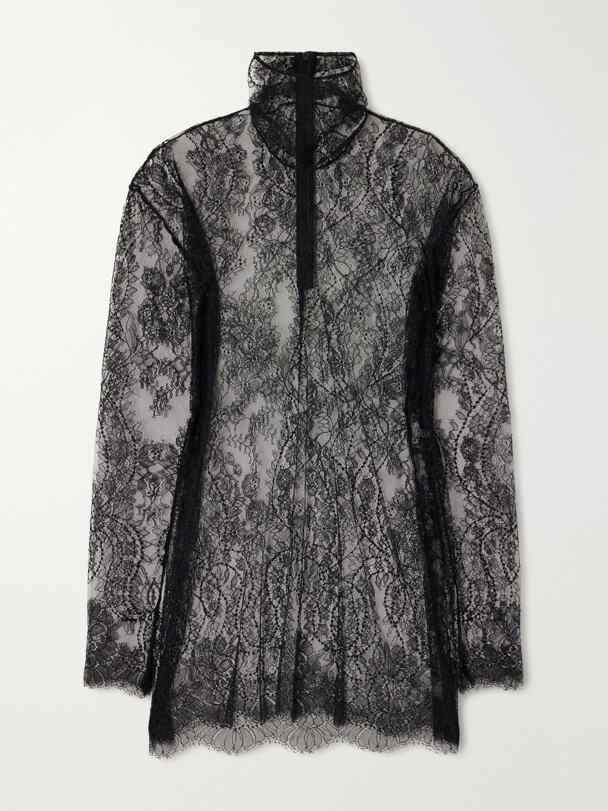 Chantilly Lace Turtleneck Blouse