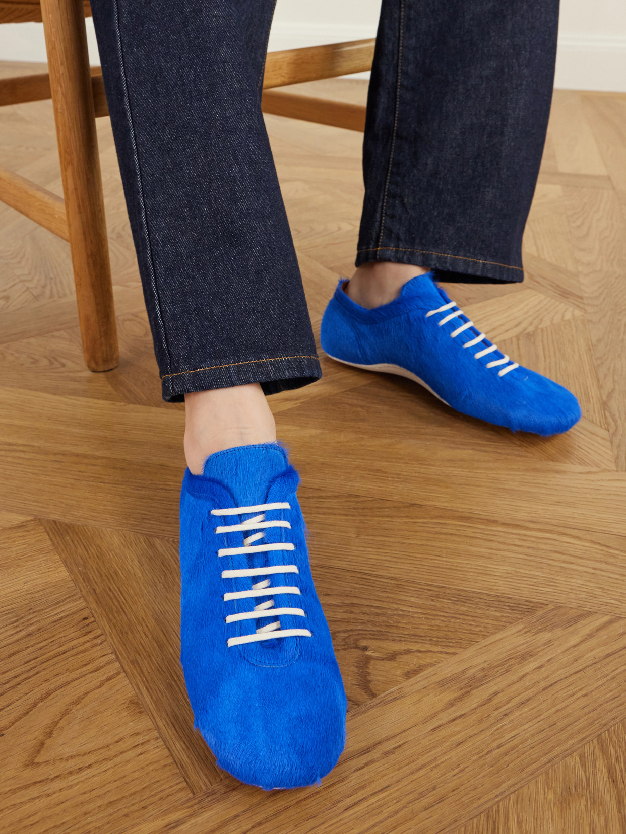 Calf-Hair Sneakers