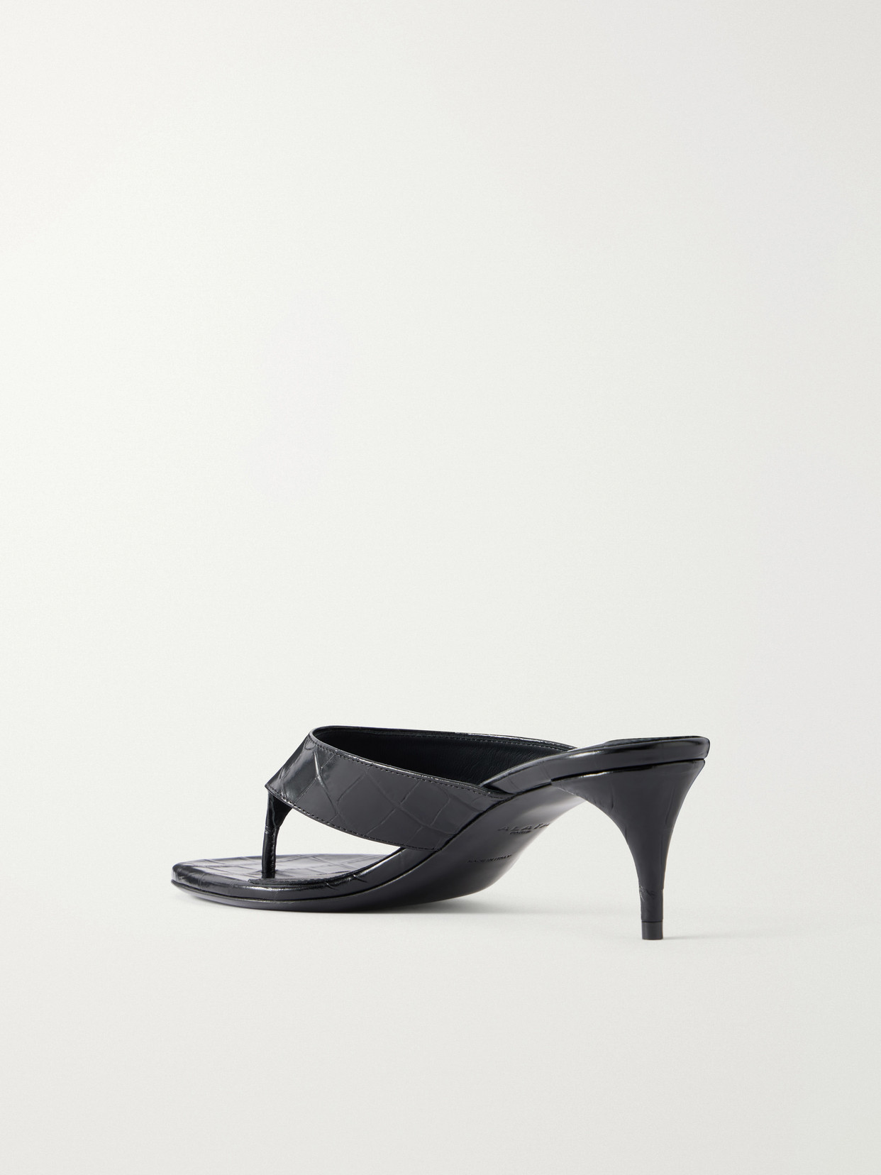 Alaïa - Infra 55 Croc-Effect Leather Thong Sandals