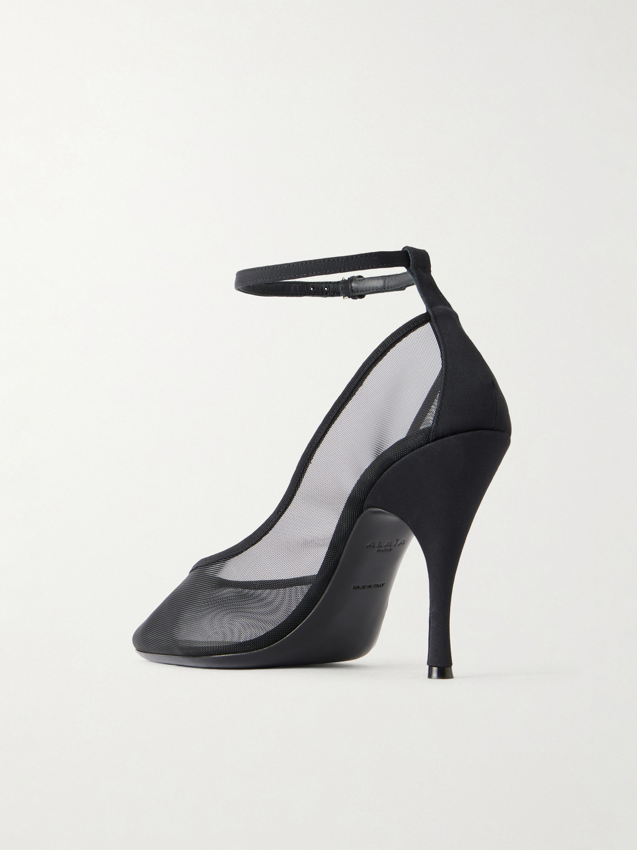 Alaïa - 100 Grosgrain-Trimmed Tulle Pumps