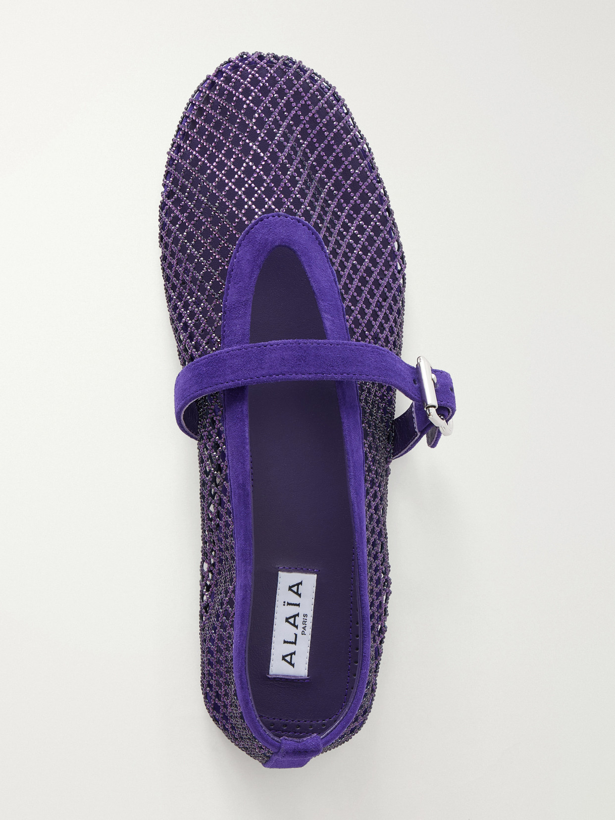 Alaïa - La Ballerine Crystal-Embellished Ballet Flats