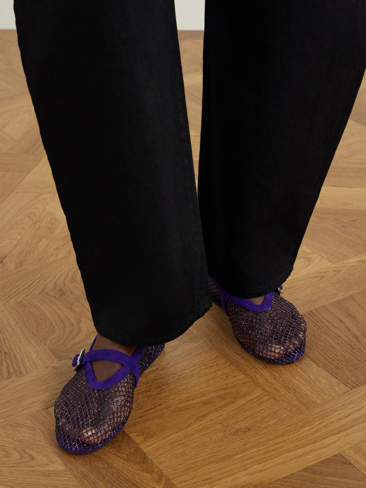 Alaïa - La Ballerine Crystal-Embellished Ballet Flats