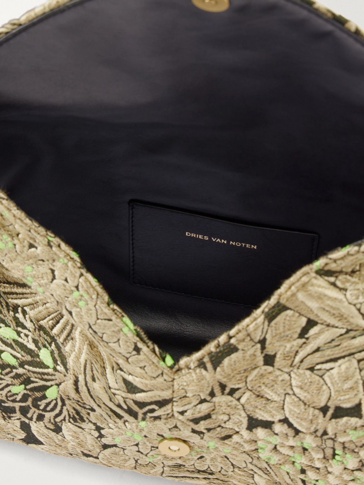 Floral-Jacquard Shoulder Bag