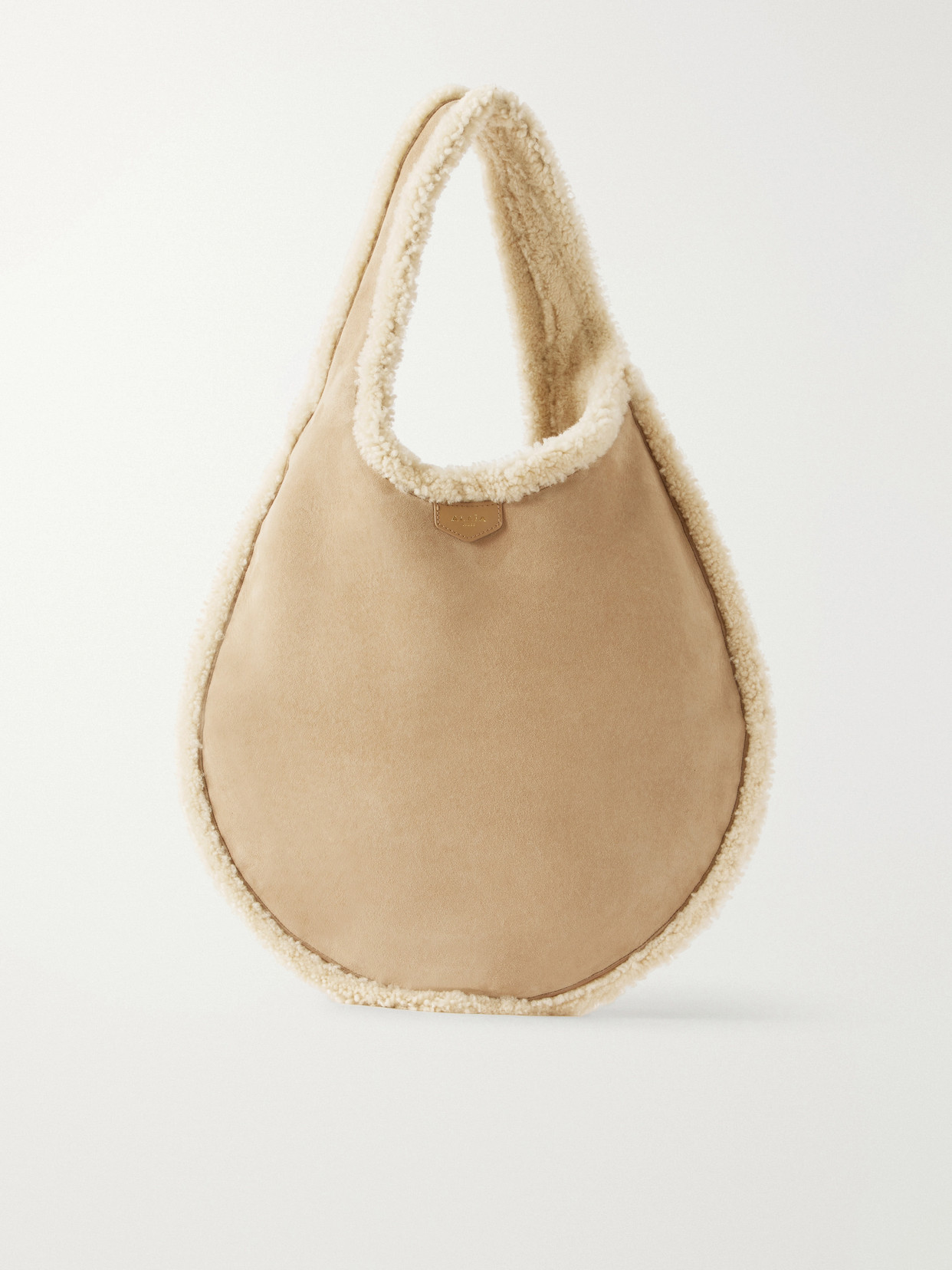 Alaïa - One Piece Medium Merino Shearling Shoulder Bag